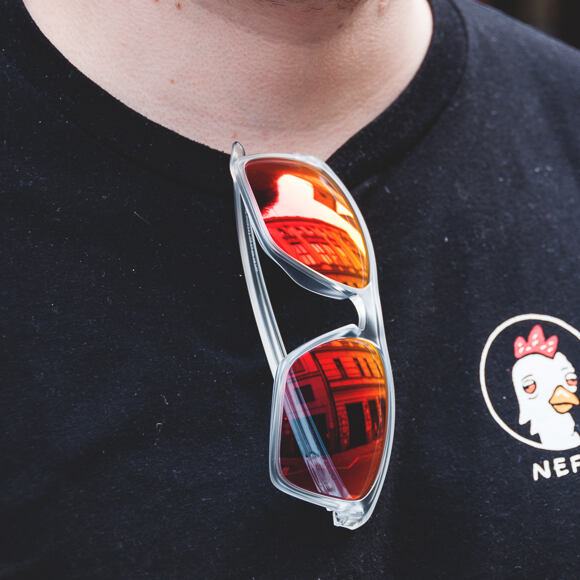 Sluneční Brýle Oakley Sliver XL Matte Clear / Torch Iridium - OO9341-09