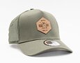 Kšiltovka New Era 9FORTY A-Frame Trucker Heritage Patch Snapback New Olive