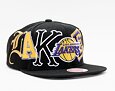 Kšiltovka Mitchell & Ness Los Angeles Lakers Hype Type Snapback Black