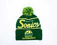 Kulich Mitchell & Ness SCRIPT POM BEANIE HWC Seattle Supersonics Green