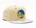Kšiltovka Mitchell & Ness CLASSIC CANVAS SNAPBACK Golden State Warriors Tan