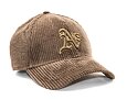 Kšiltovka New Era 9FORTY MLB Wide Cord Oakland Athletics Dark Brown / Bronze