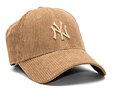 Kšiltovka New Era 9FORTY MLB Summer Cord New York Yankees Ash Brown