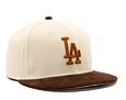 Kšiltovka New Era 59FIFTY MLB Cord Los Angeles Dodgers Stone / Caramel Brown / Pineapple