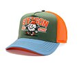 Kšiltovka Stetson - Hole In One Trucker - Green / Light Blue / Orange