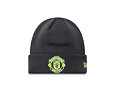 Kulich New Era - Seasonal Cuff Beanie - Manchester United FC - Graphite / Cyber Yellow