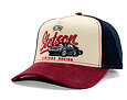 Kšiltovka Stetson - Trucker Cap Vintage Racing - Wine/Off-White