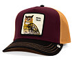 Kšiltovka Goorin - Tricolor Owl Burgundy/Brown/Orange