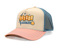 Kšiltovka Stetson - American Diner Trucker - Sand / Pink / Blue