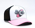 Dámská kšiltovka Von Dutch - Flying Eyeball Embroidery Baseball - White / Pink