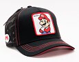 Kšiltovka Capslab - Super Mario Trucker - Mario Classic - Black / Red