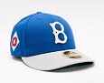 Kšiltovka New Era 59FIFTY Low Profile MLB Cooperstown Brooklyn Dodgers Fitted Bright Royal / Grey