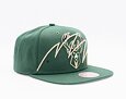 Kšiltovka Mitchell & Ness Shark Bite Snapback Nba Milwaukee Bucks Green