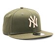 Kšiltovka New Era 9FIFTY MLB League Essential New York Yankees Olive / Stone