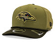 Kšiltovka New Era - NFL25 "Salute to Service" - 9SEVENTY Stretch-Snap - Baltimore Ravens