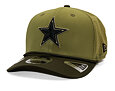 Kšiltovka New Era - NFL25 "Salute to Service" - 9SEVENTY Stretch-Snap - Dallas Cowboys