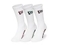 Ponožky New Era - Flag Crew Socks 3pk - White