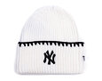 Dámský Kulich New Era - MLB Chunky Top Stitch Beanie - NY Yankees - Cream