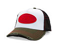 Kšiltovka Von Dutch - Red Oval Patch Trucker - White / Olive