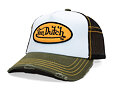 Kšiltovka Von Dutch - Classic Logo Trucker - Olive / White