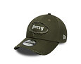 Kšiltovka New Era - Branded Gem Patch Distress 9FORTY - New Olive