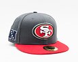 Kšiltovka New Era 59FIFTY NFL Official Team Colors San Francisco 49ers Grey
