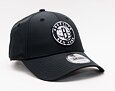 Kšiltovka New Era 9FORTY Black & White Brooklyn Nets Strapback Black