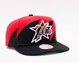 Kšiltovka Mitchell & Ness Sharktooth Snapback HWC Philadelphia 76ers Black / Red