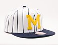 Kšiltovka Mitchell & Ness NCAA Retro Pinstripe Snapback University Of Michigan White