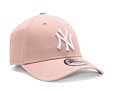 Kšiltovka New Era 9FORTY MLB League Essential New York Yankees Dirty Rose / Optic White