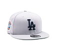 Kšiltovka New Era 9FIFTY MLB Team Side Patch Los Angeles Dodgers Grey / Dark Blue