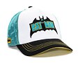 Kšiltovka Capslab - Batman Trucker - Classic Retro Logo - White / Teal