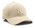 Kšiltovka New Era 9FORTY MLB Wide Cord New York Yankees Stone / White