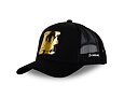 Kšiltovka Capslab - Looney Tunes Trucker - Daffy Duck Mine All Mine Metal Plate - Black / Gold