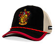 Kšiltovka Capslab - Harry Potter Trucker - Gryffindor Crest Patch - Black / Red