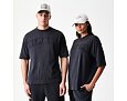 Triko New Era - Branded Washed Oversized Tee - Black