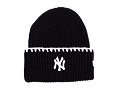 Dámský Kulich New Era - MLB Chunky Top Stitch Beanie - NY Yankees - Black