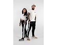 Dámské tepláky Kappa 222 BANDA WRASTORIA Slim Black/White/Grey