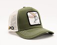 Kšiltovka Capslab - Trucker Looney Tunes - Bugs Bunny - Olive / White