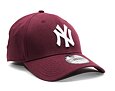 Kšiltovka New Era 39THIRTY MLB League Essential New York Yankees Maroon / White