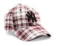 Kšiltovka New Era 9FORTY MLB Plaid Camo New York Yankees Maroon