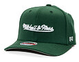 Kšiltovka Mitchell & Ness - Branded Script Stretch  - Dark Green
