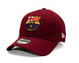 Dětská Kšiltovka New Era - Core Logo 9FORTY Kids - Barcelona FC - Cardinal