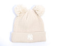 Dámský Kulich New Era - MLB Double Pom Beanie - NY Yankees - Stone