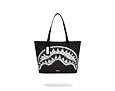 Taška Sprayground - Black And White Drip Check Shark Tote