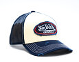 Kšiltovka Von Dutch - Originals Vintage Distressed Baseball - Cream / Navy