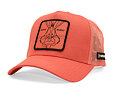 Kšiltovka Capslab - Looney Tunes Trucker - Bugs Bunny Line Art Patch - Coral