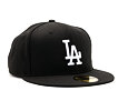 Kšiltovka New Era 59FIFTY MLB Basic Los Angeles Dodgers - Black / White