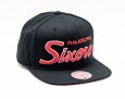Kšiltovka Mitchell & Ness Foundation Script PHILADELPHIA 76ERS Black 6HSSMM19008-P76BLCK