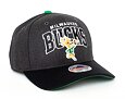 Kšiltovka Mitchell & Ness Milwaukee Bucks G2 Arch 110 Snapback Grey / Black
